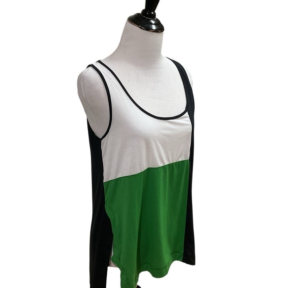 Derek Lam IOC Athleta Women's S Small Tank Top Colorblock Hi-Low Athleisure Gym - Picture 3 of 7